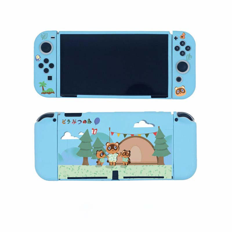 Soft TPU ACNH Switch OLED Protective Case ACNH Switch Cover (4)