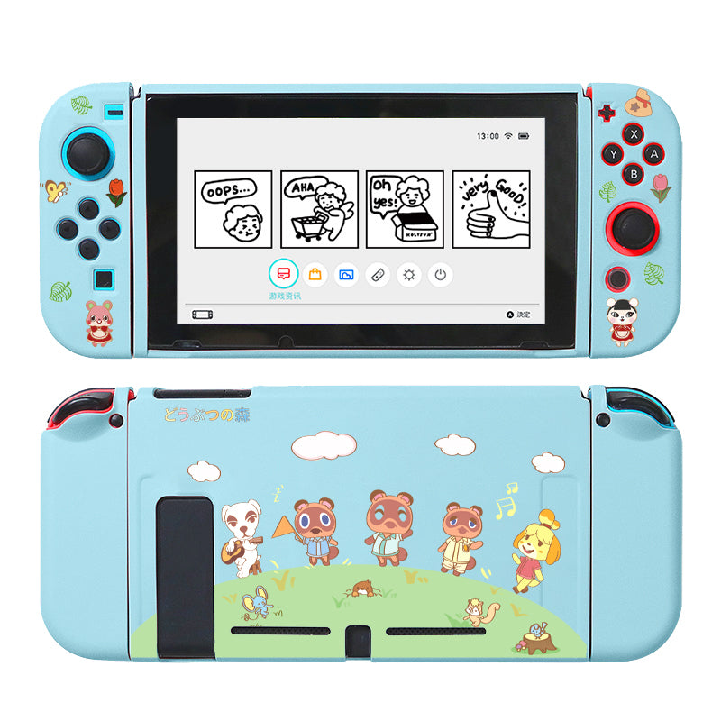 Soft TPU ACNH Switch OLED Protective Case ACNH Switch Cover (8)