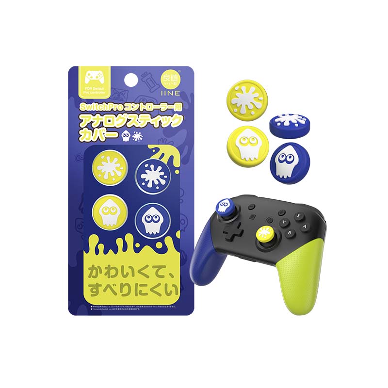 Splatoon PS5 Joystick Covers Splatoon 3 PS4 Thumb Grip Caps Switch Pro Controller Splatoon Gifts
