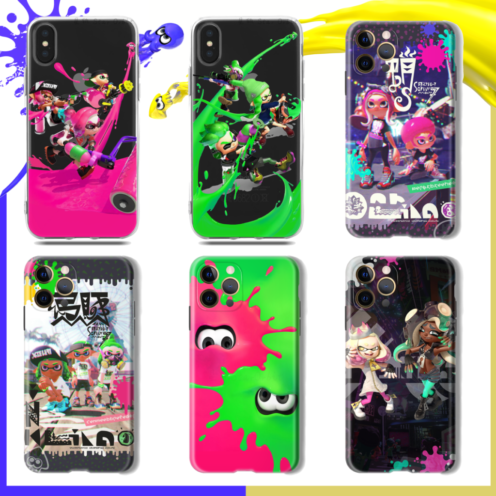 Shock-absorbent Splatoon phone case