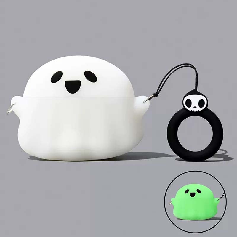 Spooky Ghost AirPods Case with Protection