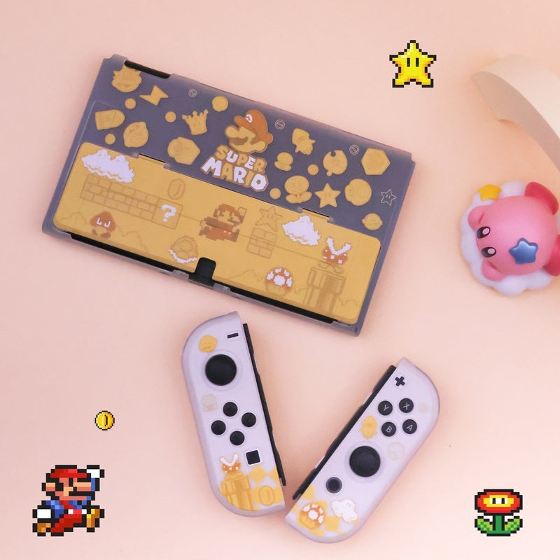 Super Mario Switch Case Yellow Retro Mario Switch OLED Cover (2)