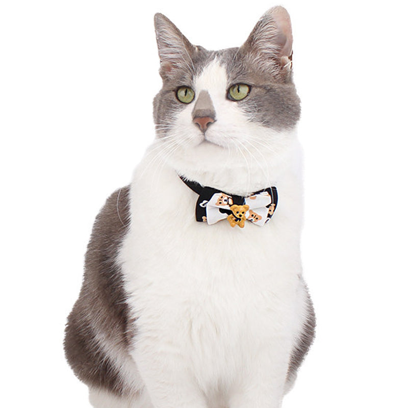 Teddy Bear Pet Collar with Charm