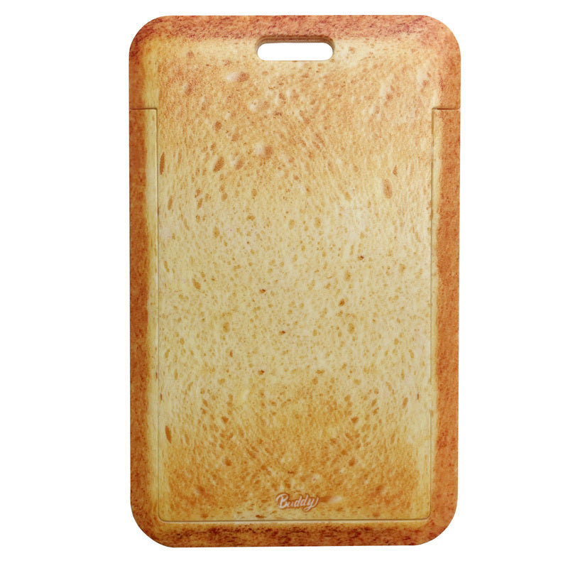 Toast Bread Name Badge Holder with Lanyard