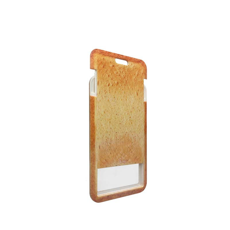 Toast Bread Name Badge Holder with Lanyard