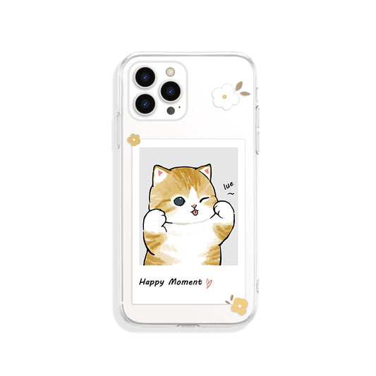 Transparent Cat iPhone Case Cute Cat Phone Case Kawaii Tabby Cat Mom Gifts Orange Tabby Cat Owner Gifts Cat Accessories (6)