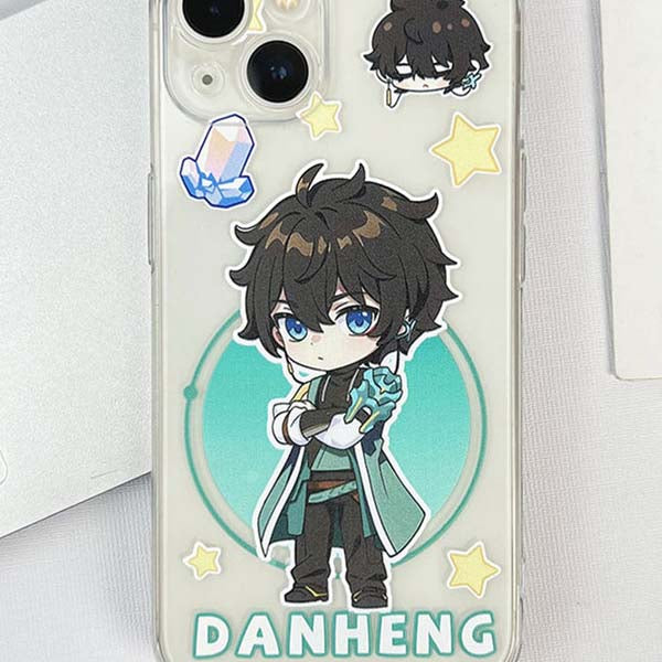 Honkai Star Rail iPhone Cases - Transparent Chibi Characters