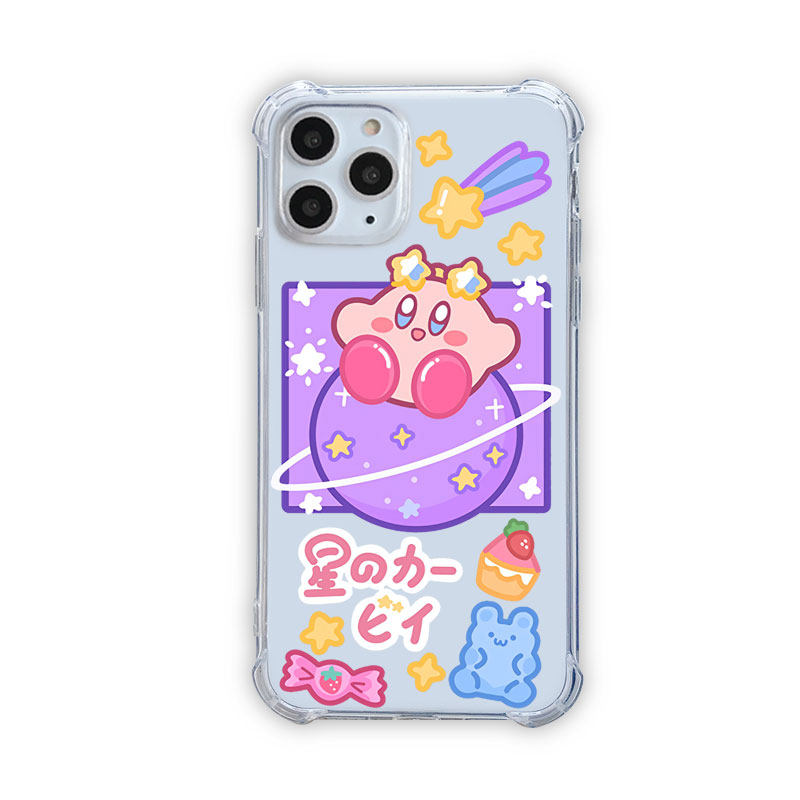 Transparent Kirby Phone Case Kawaii Kirby iPhone Samsung OnePlus Case (1)