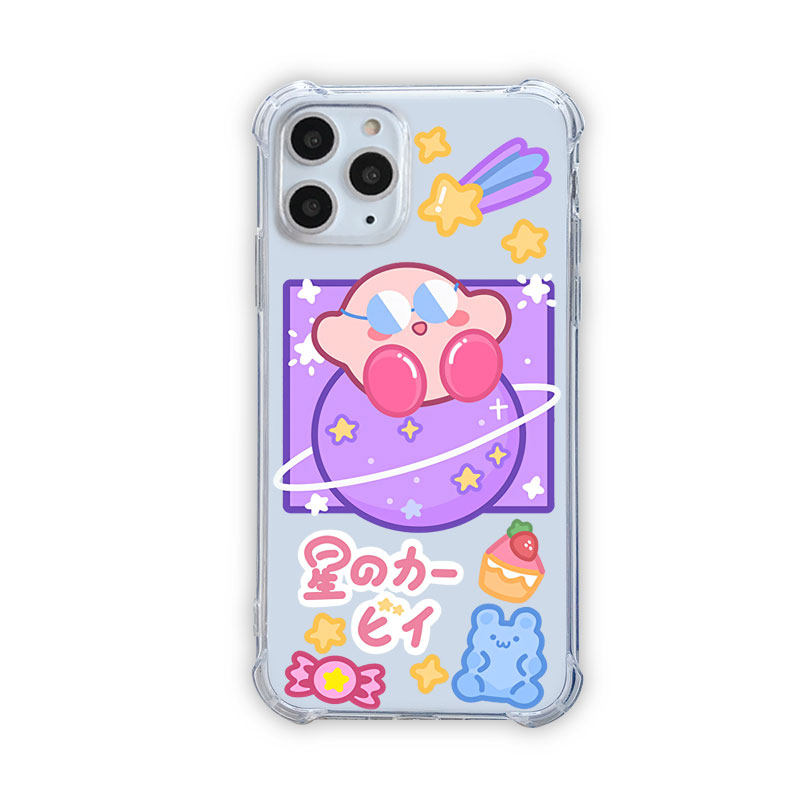 Transparent Kirby Phone Case Kawaii Kirby iPhone Samsung OnePlus Case (11)