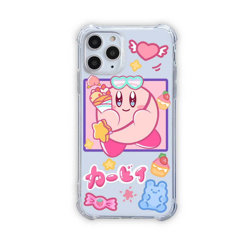 Transparent Kirby Phone Case Kawaii Kirby iPhone Samsung OnePlus Case (2)