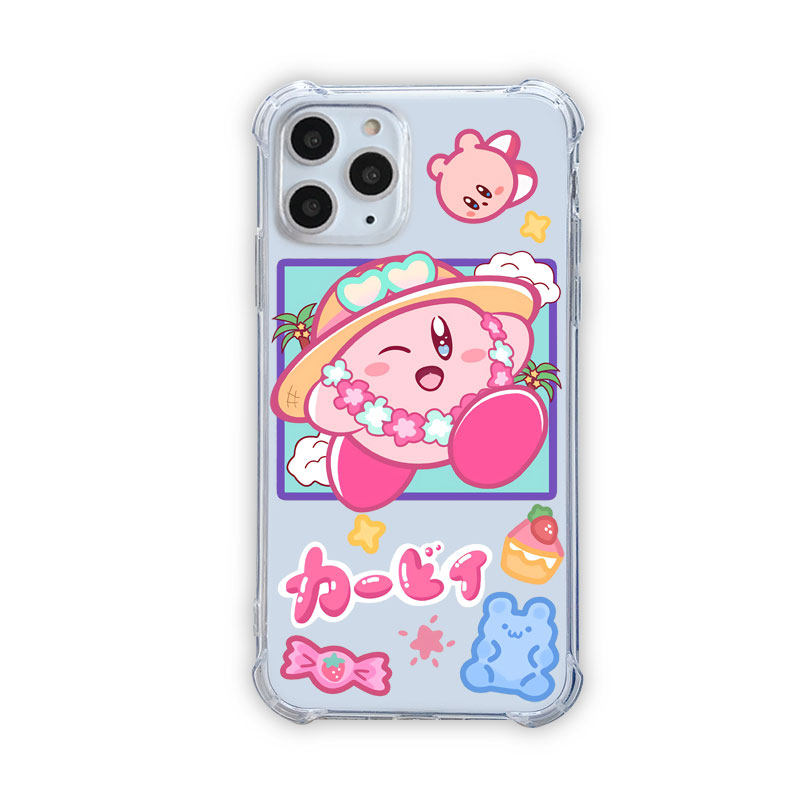 Transparent Kirby Phone Case Kawaii Kirby iPhone Samsung OnePlus Case (3)