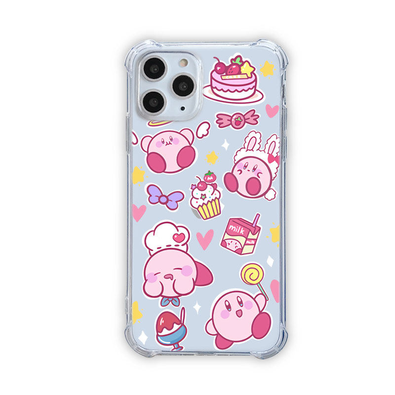 Transparent Kirby Phone Case Kawaii Kirby iPhone Samsung OnePlus Case (4)