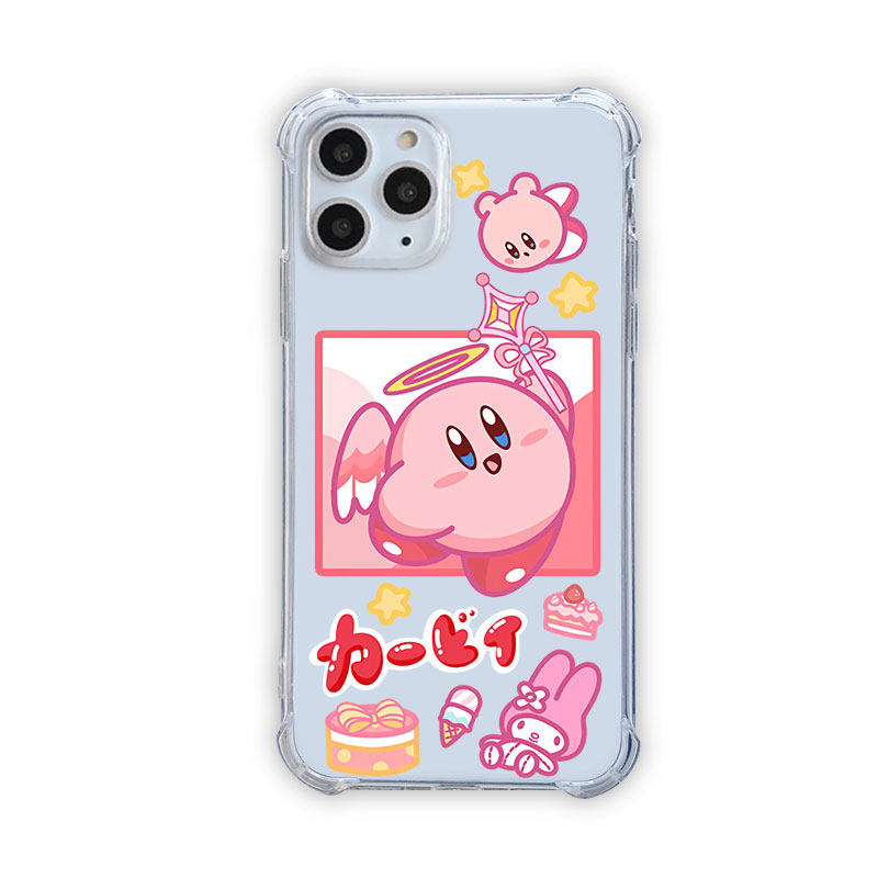 Transparent Kirby Phone Case Kawaii Kirby iPhone Samsung OnePlus Case (5)