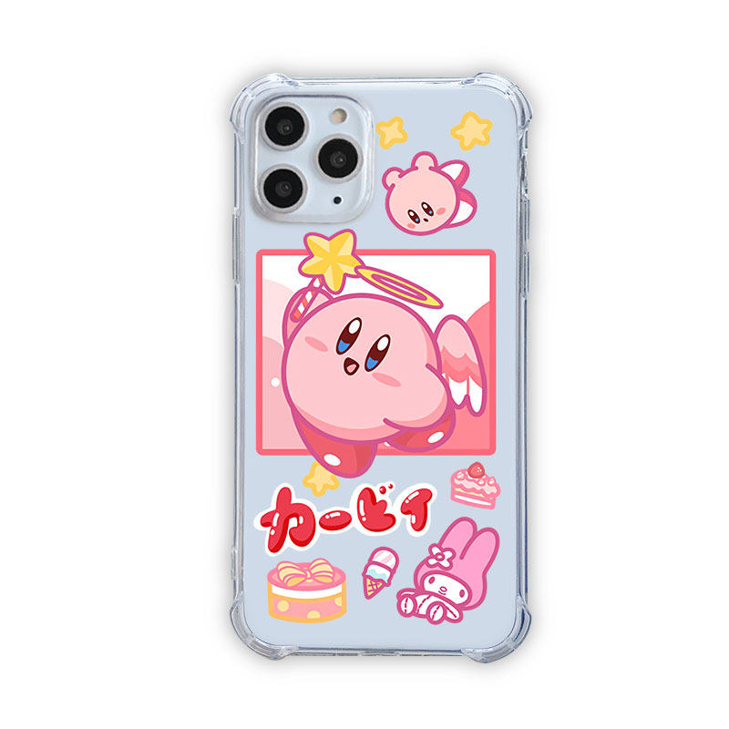Transparent Kirby Phone Case Kawaii Kirby iPhone Samsung OnePlus Case (7)