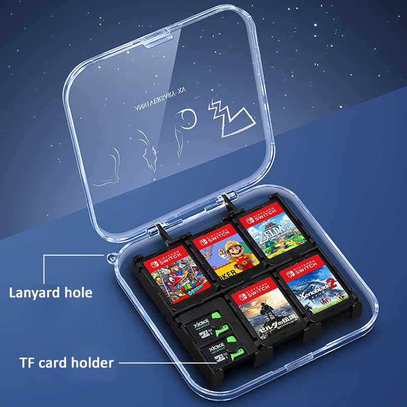 Transparent Switch Game Card Holder