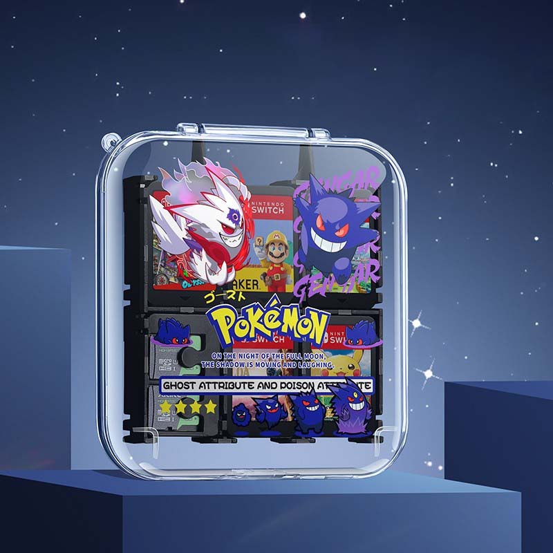 Transparent Switch Game Holder Cool Switch OLED Game Cartridge Cases 12 Slots (8)