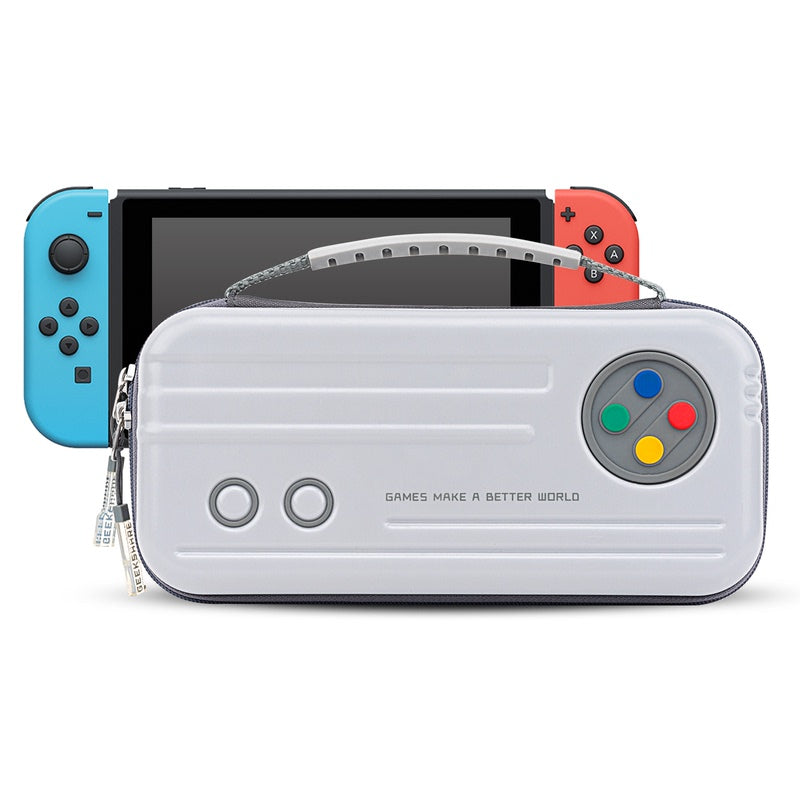 White Game Console Switch OLED Case Retro Switch Carrying Cases (7)