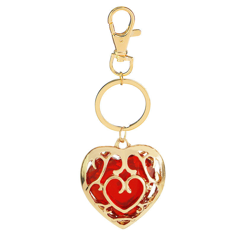 Zelda Heart Container Keychains and Necklace