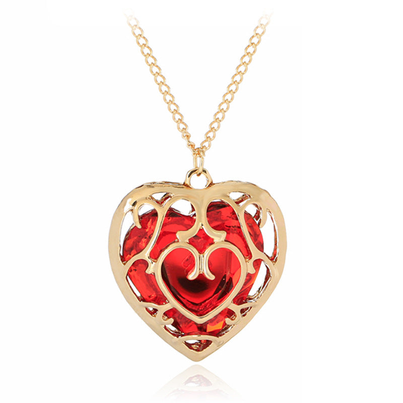 Zelda Heart Container Keychains and Necklace