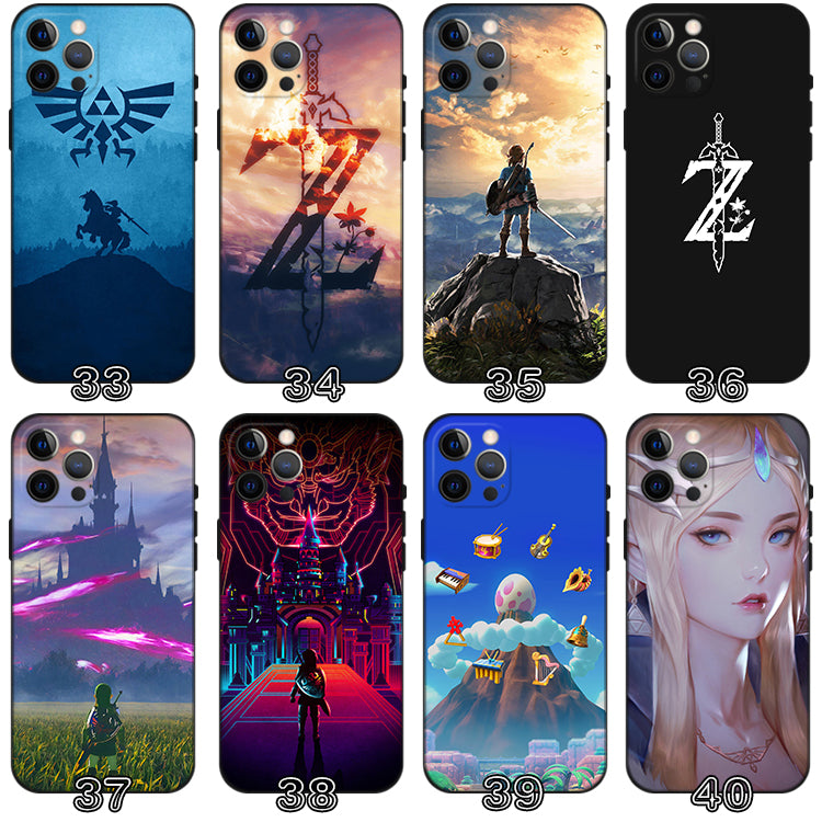 Zelda TPU Phone Case with Border
