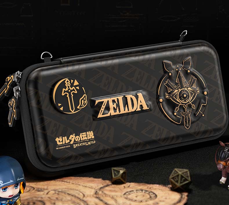 Zelda Sheikah Slate Switch OLED Case Black Cool Switch Travel Case (2)