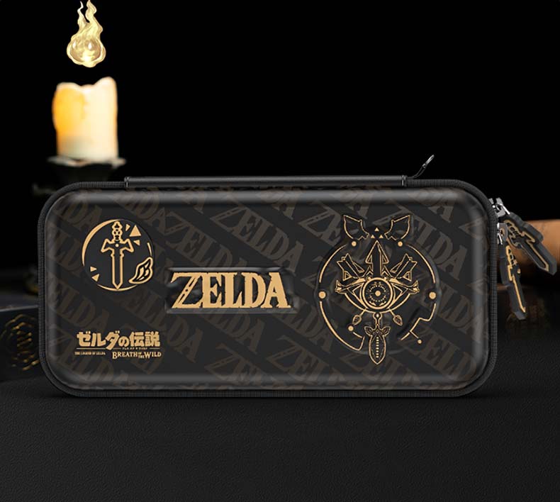 Zelda Sheikah Slate Switch OLED Case Black Cool Switch Travel Case (8)