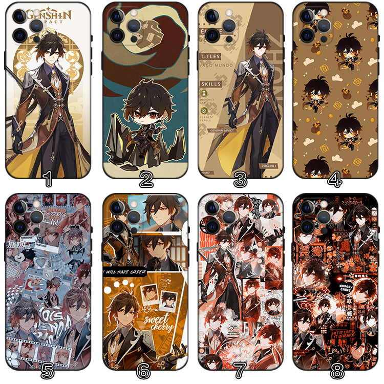 Zhongli Genshin Impact Phone Case