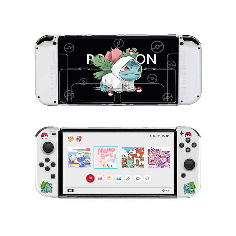 bulbasaur Pokemon Switch Case Transparent Pokemon Switch OLED Covers (12)