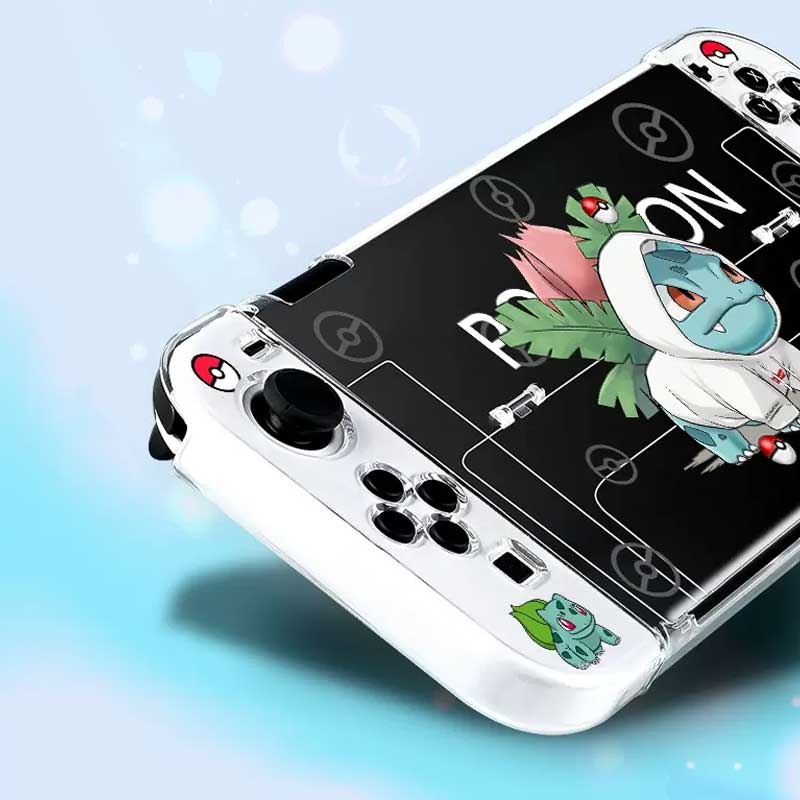 Transparent Switch OLED Cover Case with Designs