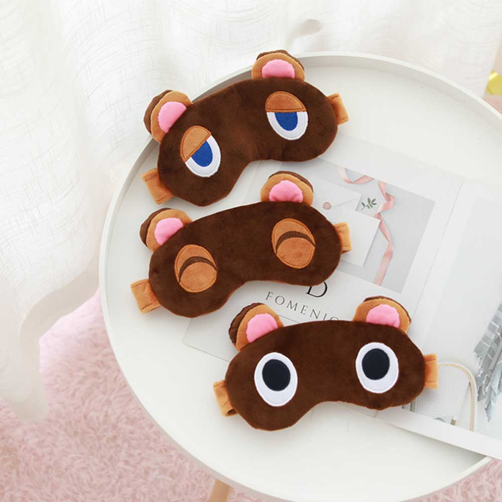regisbox animal crossing eye masks raccoon sleeping mask