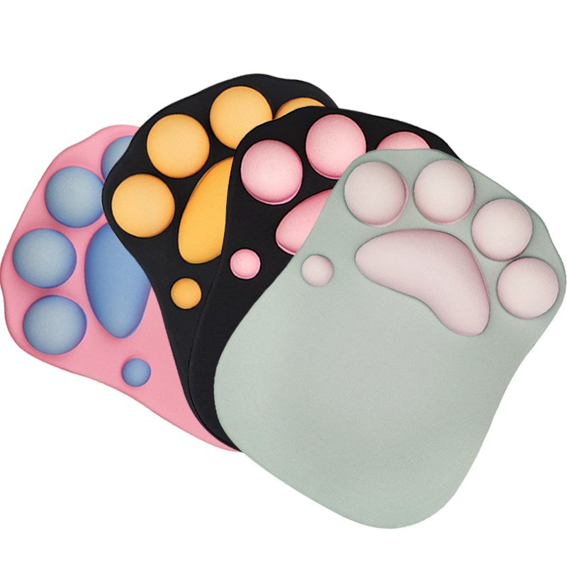 Cute Cat Paw Mouse Pad with Wrist Support
