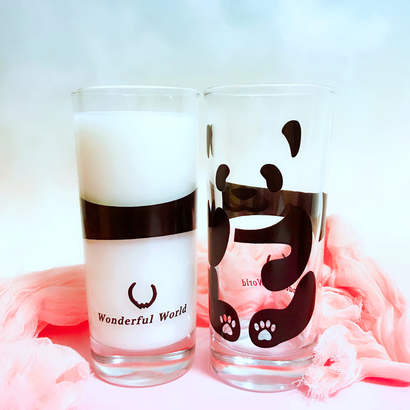 Cute Panda Highball Drinking Glass