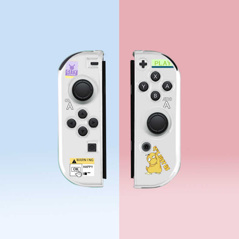 Transparent Switch OLED Cover Case with Designs