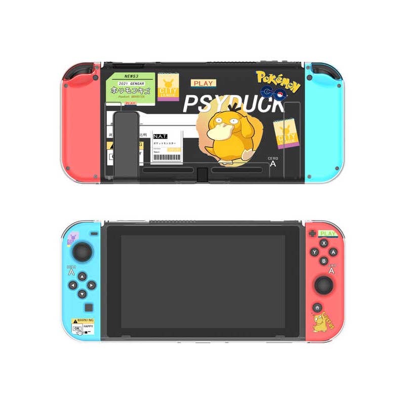 psyduck Pokemon Switch Case Transparent Pokemon Switch OLED Covers (9)
