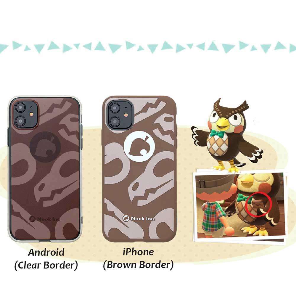 regisbox animal crossing phone case nookphone design blathers phone case