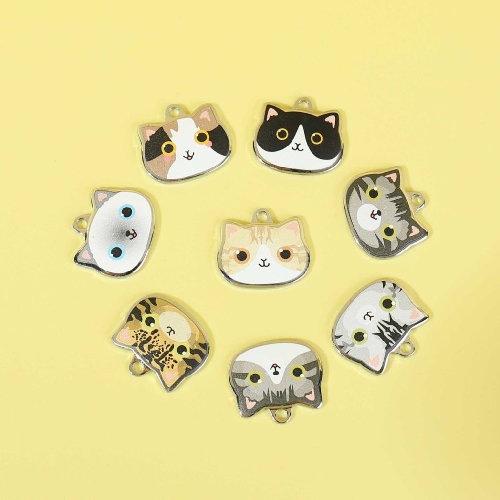 Tabby Cat ID Tags with Engraving