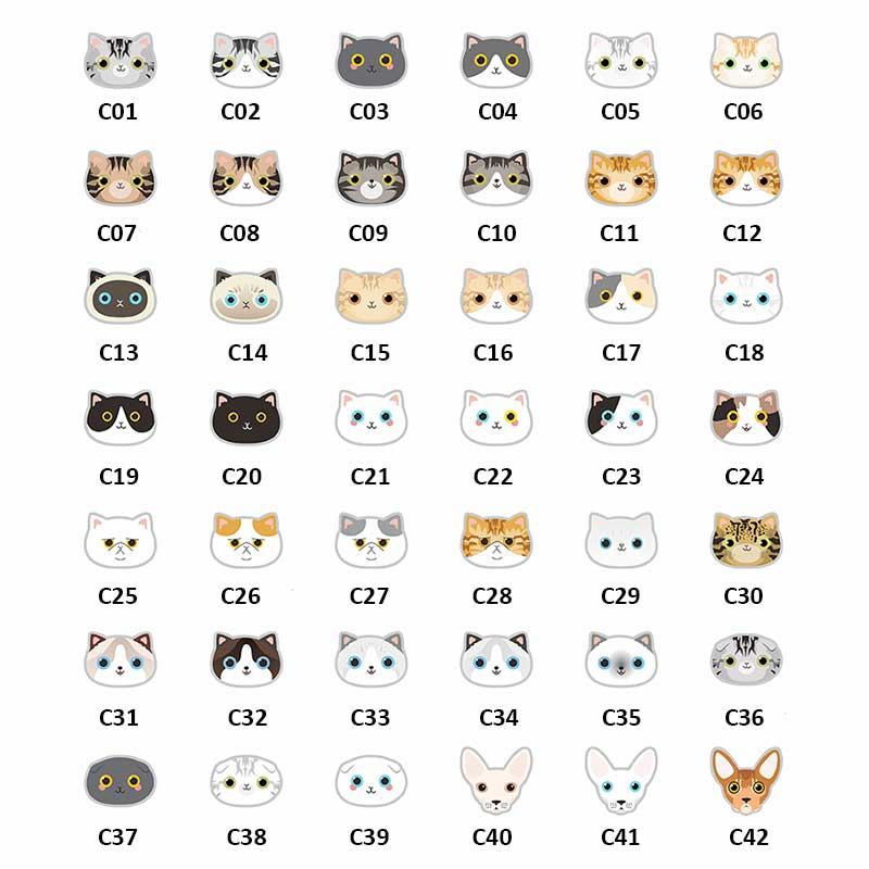 Tabby Cat ID Tags with Engraving