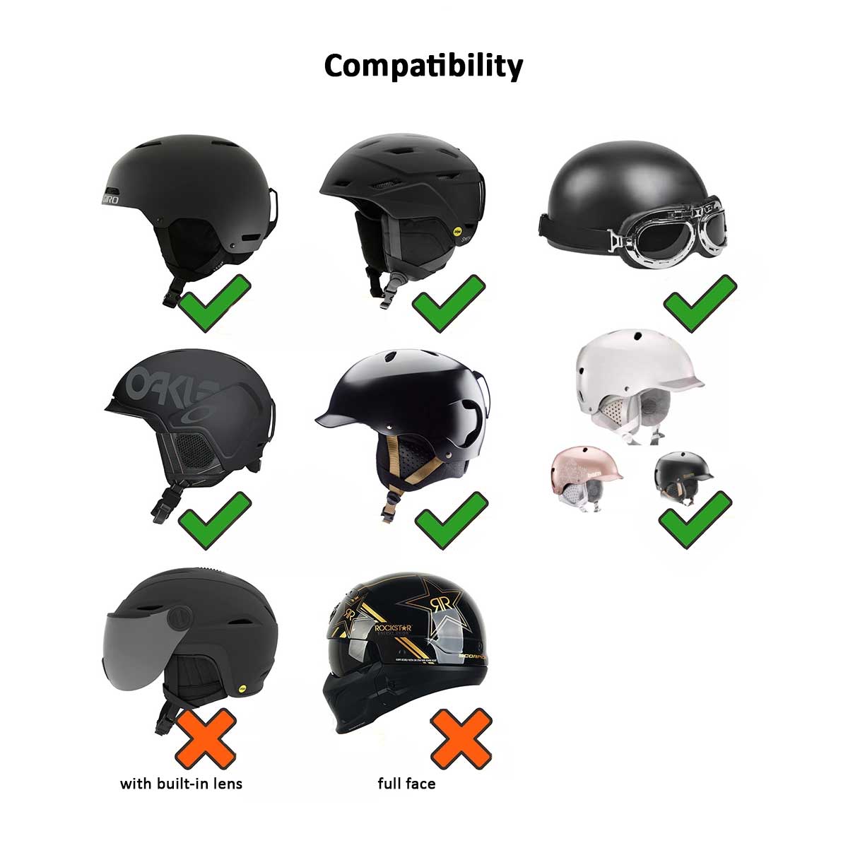"Helmet Rizz Kuromi" Helmet Cover