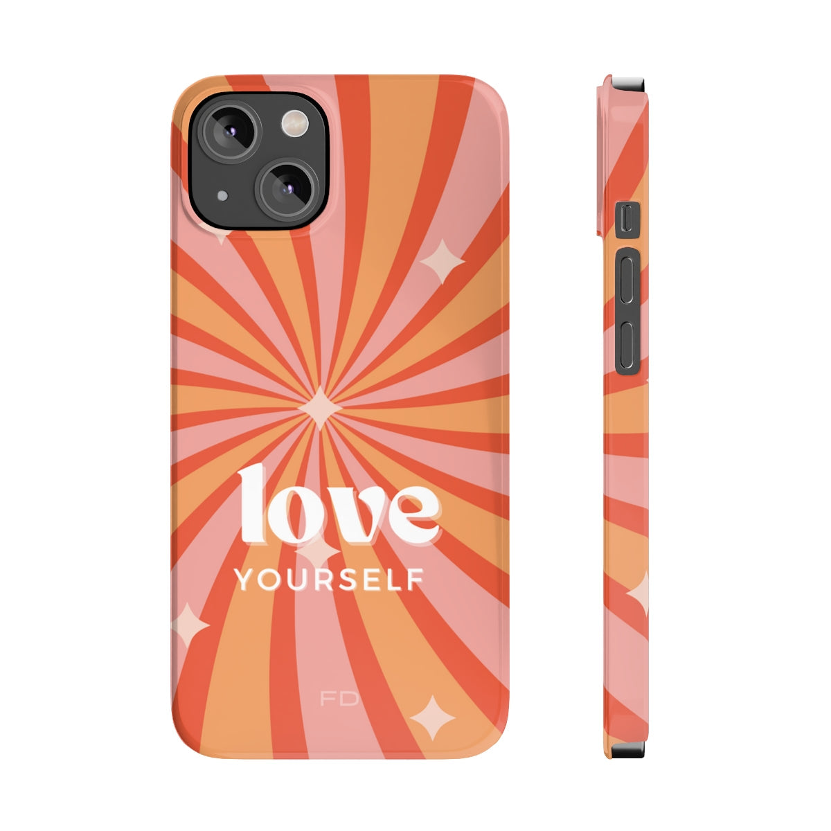 Positive Message iPhone Case for Self-Love and Slim Design