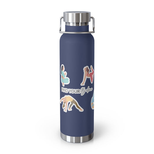 Discover Equilibrium: 22oz Thermos Bottle for Yoga Poses