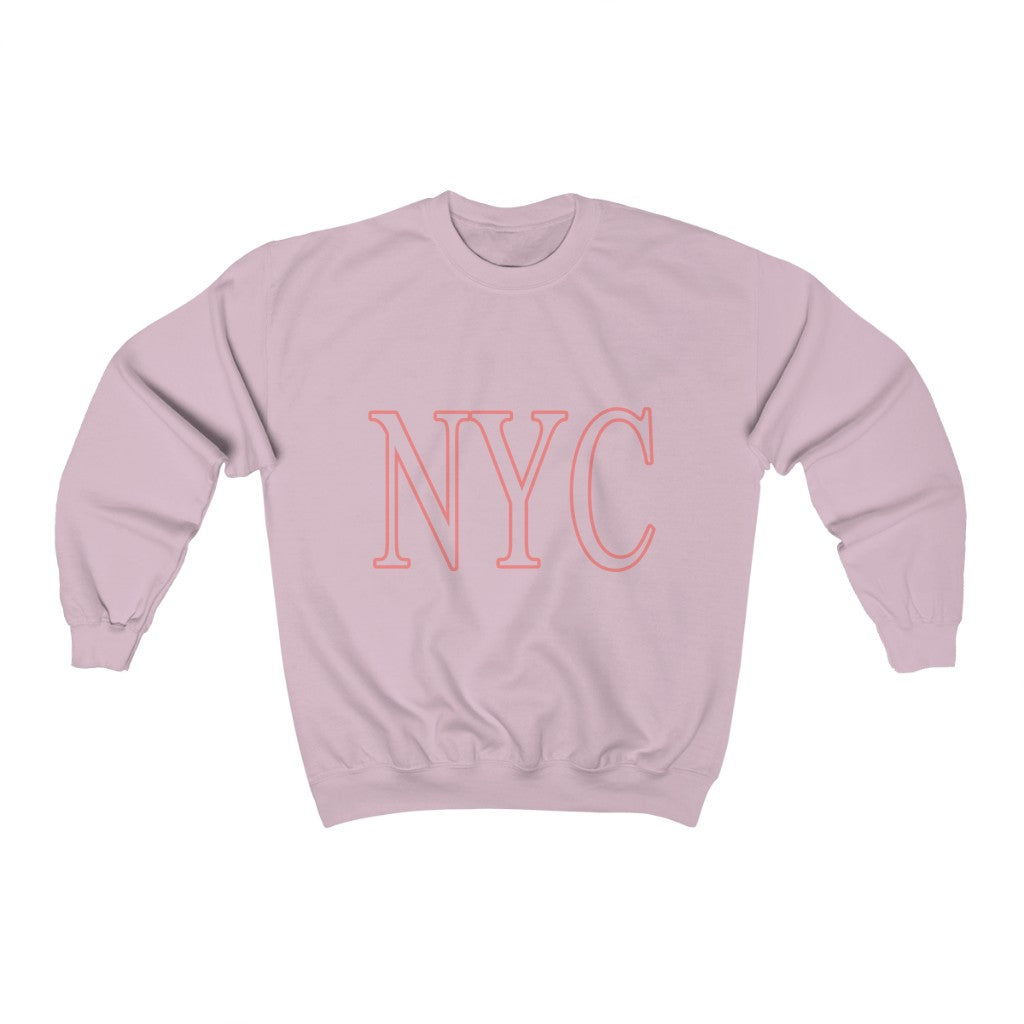 Pink Crewneck Sweatshirt for Women in New York City
