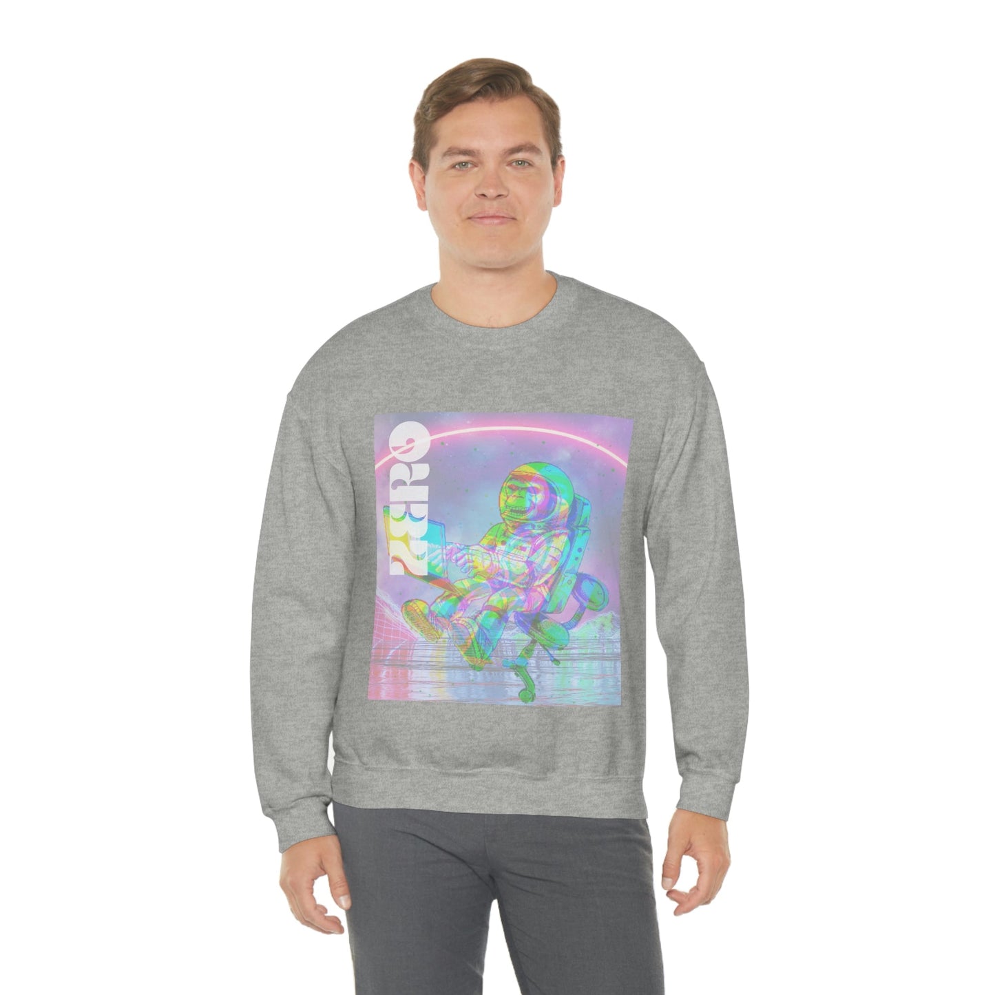 Space Monkey Graphic Sweatshirt for Men