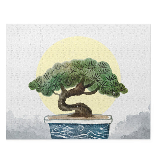 500-Piece Jigsaw Puzzle of a Bonsai Plant