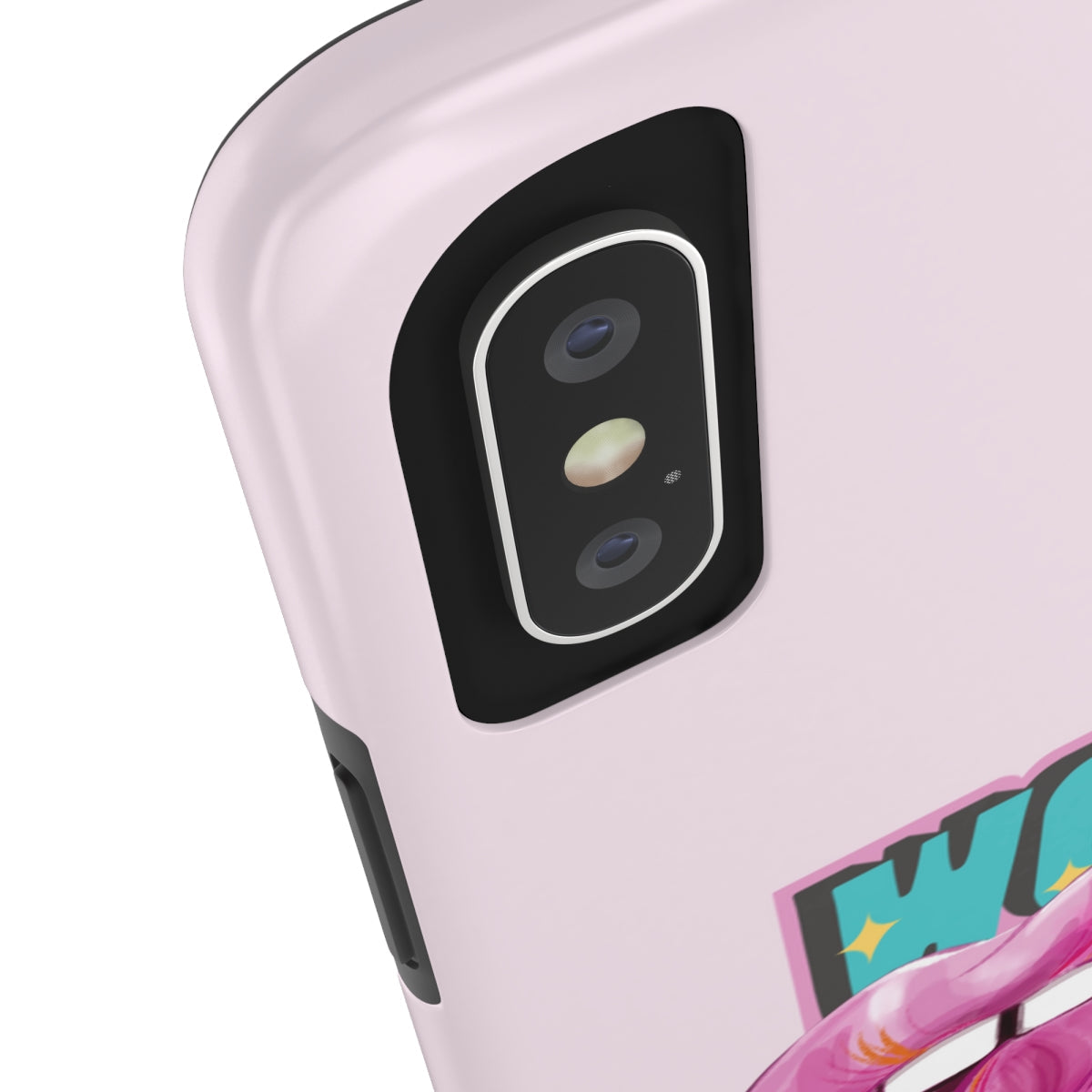 Durable iPhone Case with Wireless Charging for Bold Lips Design