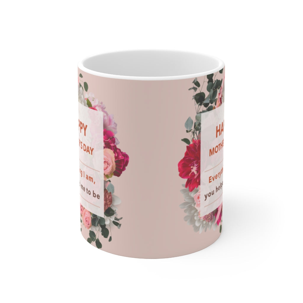 Floral Theme Mug - Celebrating Mother's Day, 11oz