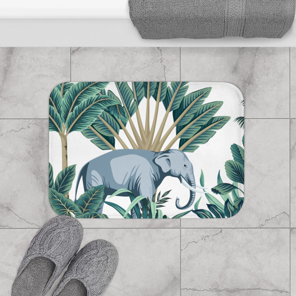 Wild Elephant Bath Mat for Lucky Home Decor