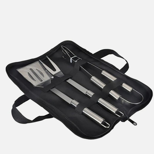 Stainless Steel BBQ Utensil Set - 3 Piece