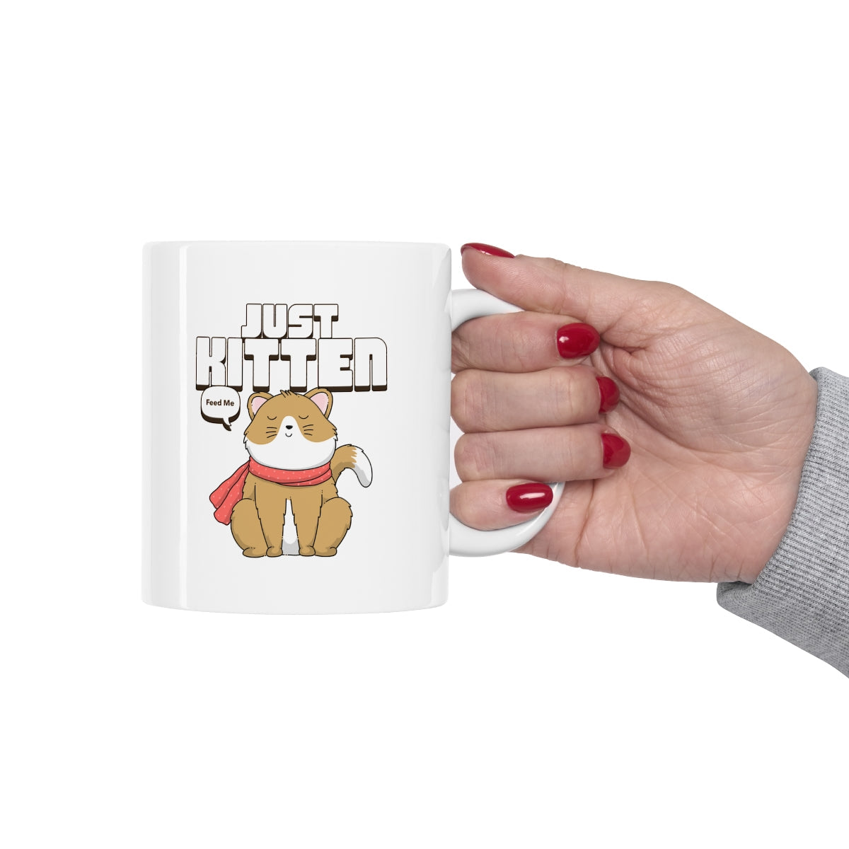 Cat Lover's Delight Novelty Kitten Mug