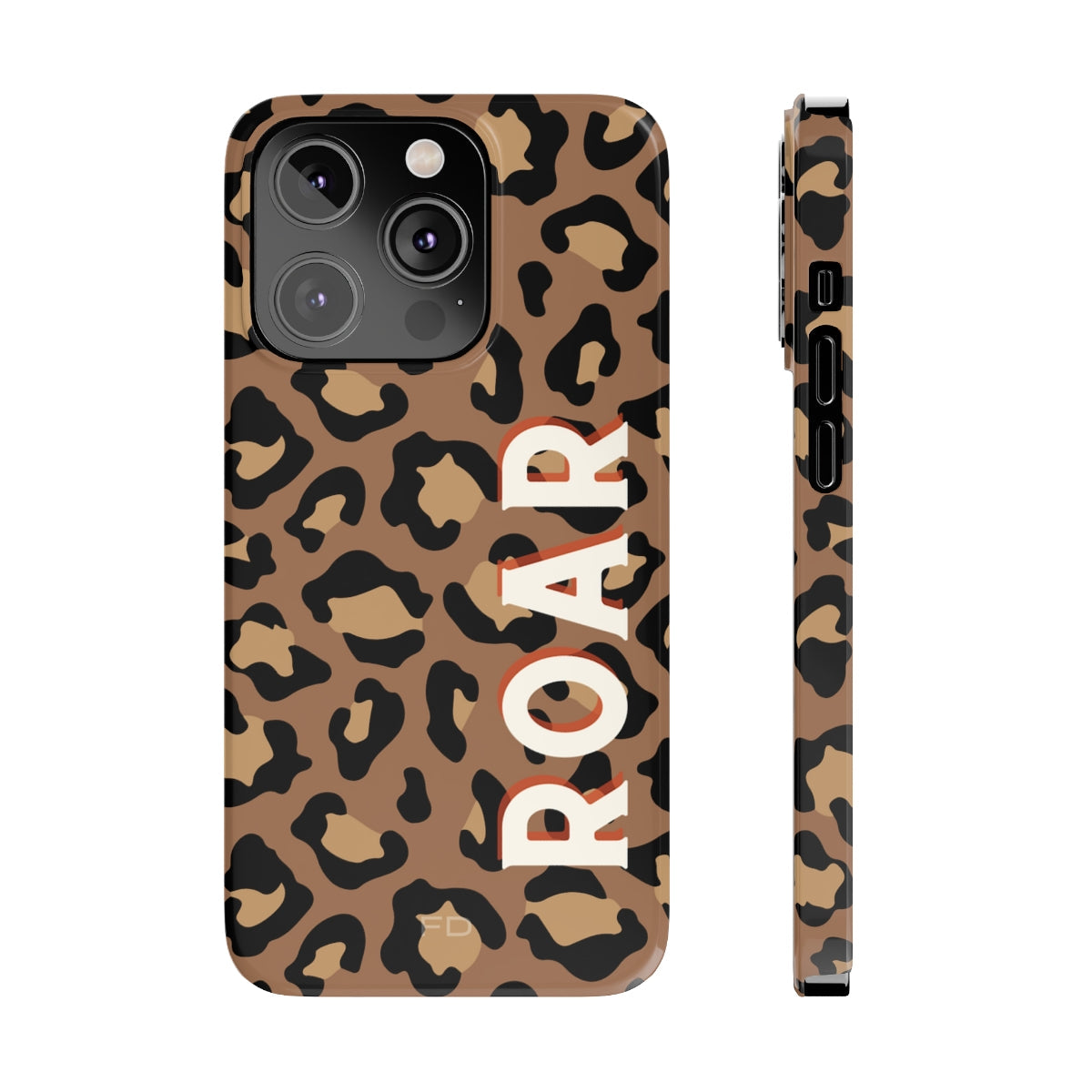 Slim iPhone Case with Leopard Print Design