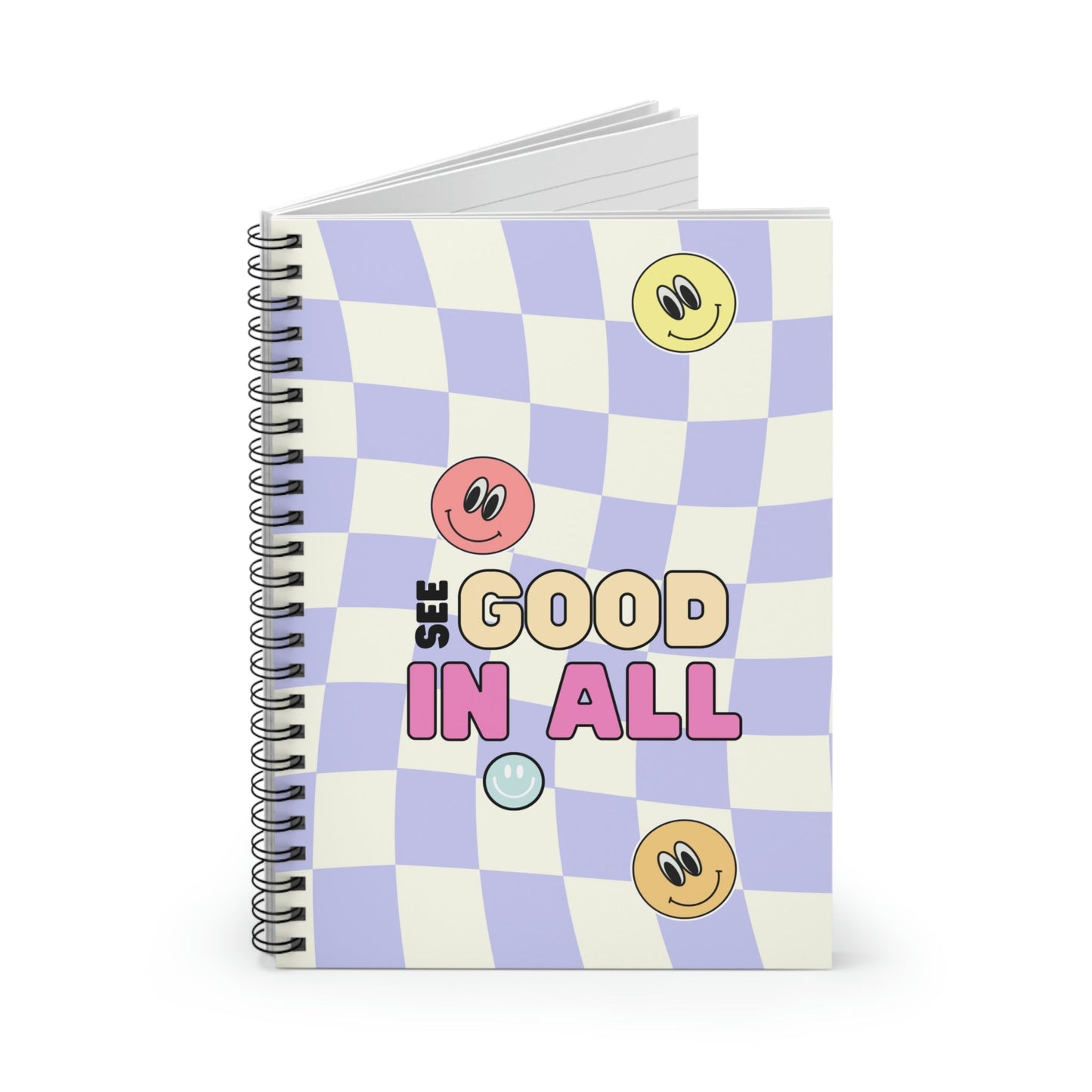 Happy Nostalgic Smiles Spiral Notebook